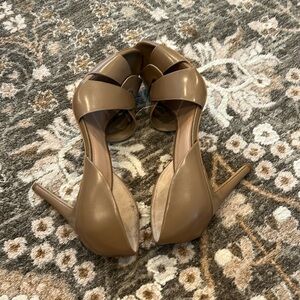 Elegant Tan High Heel Sandals